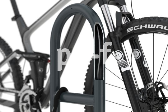 Fahrradparker mit integriertem STahlseil
