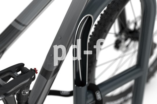 Fahrradständer mit integrierten Stahlseilen