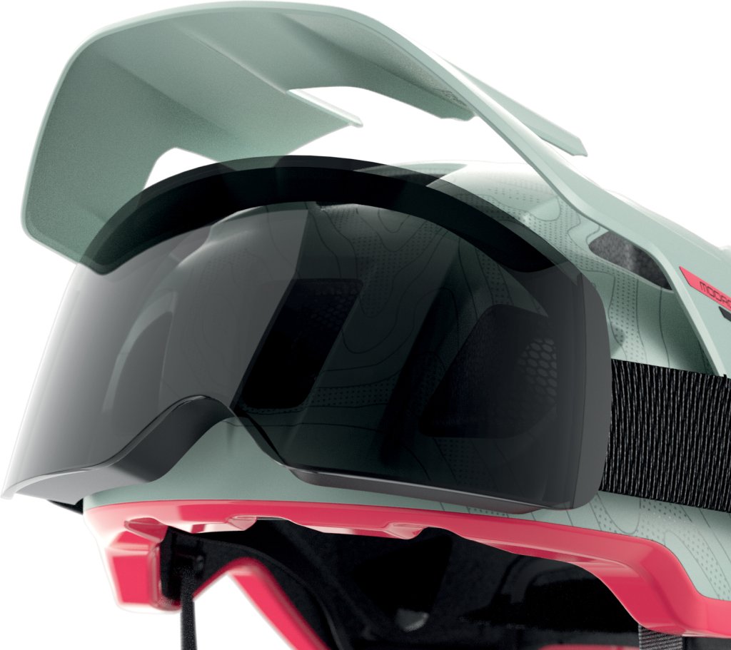 Freisteller Fahrradhelm mit Brille