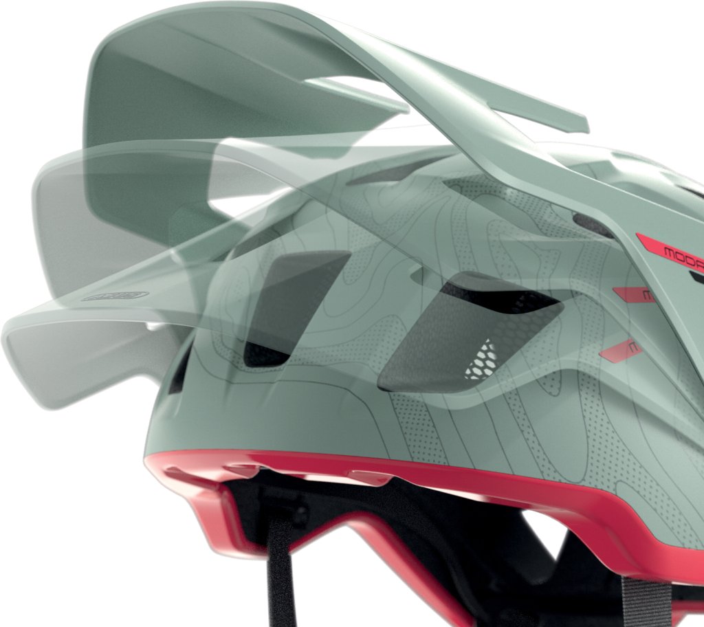 Einstellbares Visier am Fahrradhelm