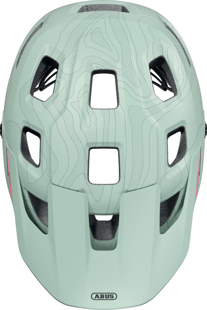Freisteller Obenansicht Mountainbikehelm