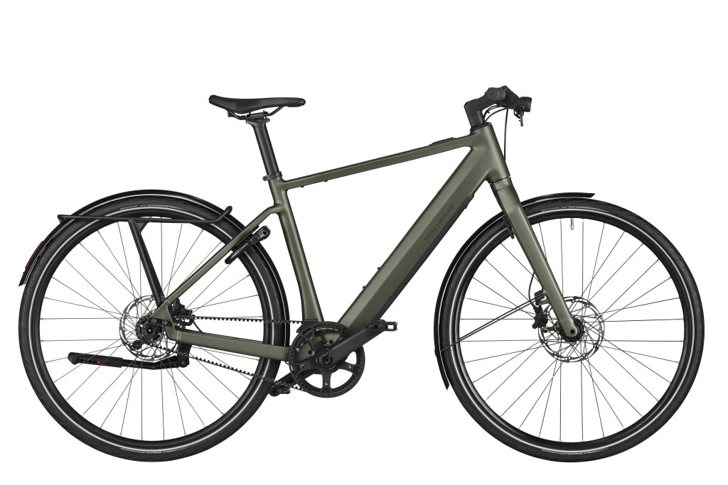 Ein Light-E-Bike mit Schutzblechen.