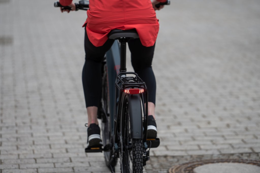 Bremslicht an Fahrrad
