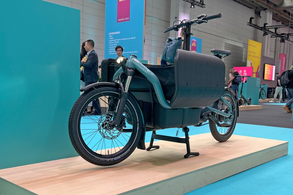 Cargobike von Riese und Müller auf der Eurobike.