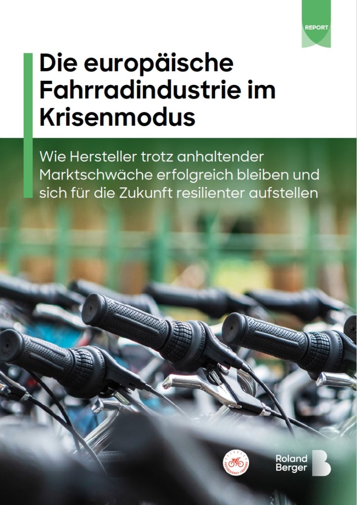 Cover zum Report „Fahrradbranche im Krisenmodus“