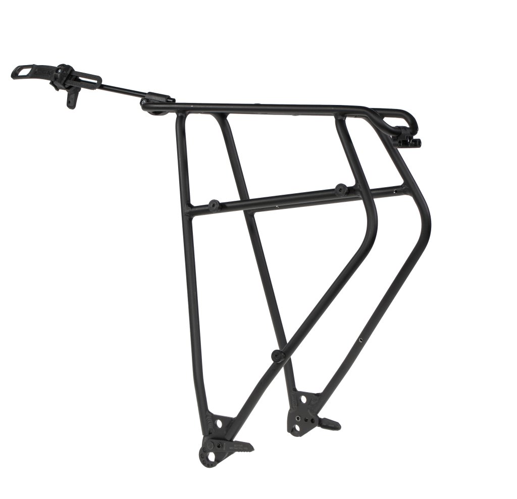 Das Foto zeigt Ortliebs Gepäckträger „Quick Rack XL“ vor weißem Hintergrund.