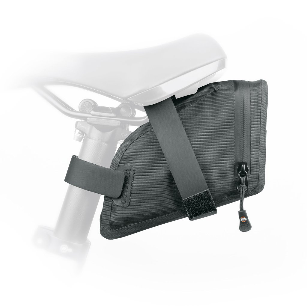 Kleine Satteltasche von der Seite.