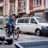 Beim Stadtrad nach wie vor beliebt: aufrechte Sitzposition und tiefer Einstieg. Das gilt auch für E-Bikes bzw. Pedelecs. 