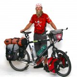 Mit geeigneten Trägern und Taschen lässt sich auf dem Rad eine Menge Gepäck befestigen. Eben so viel, wie man für eine Weltreise braucht...