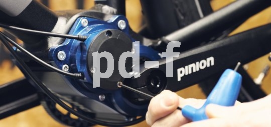 Das Gehäuse eines Pinion-Zentralgetriebes kann mit einem Inbusschlüssel geöffnet werden.
