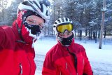 Winterfreuden? Auch bei Schnee und Minusgraden kann man auf dem Rad viel Spaß haben. Es kommt nur auf die richtige Kleidung an.