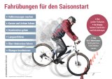 Infografik mit einem E-Biker und Fahrtechniktipps.