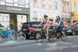 Leichtigkeit, Flexibilität und Umweltfreundlichkeit sind die großen Pluspunkte des Fahrrads in der Stadt. Kommunikativ ist das Fahren außerdem. 